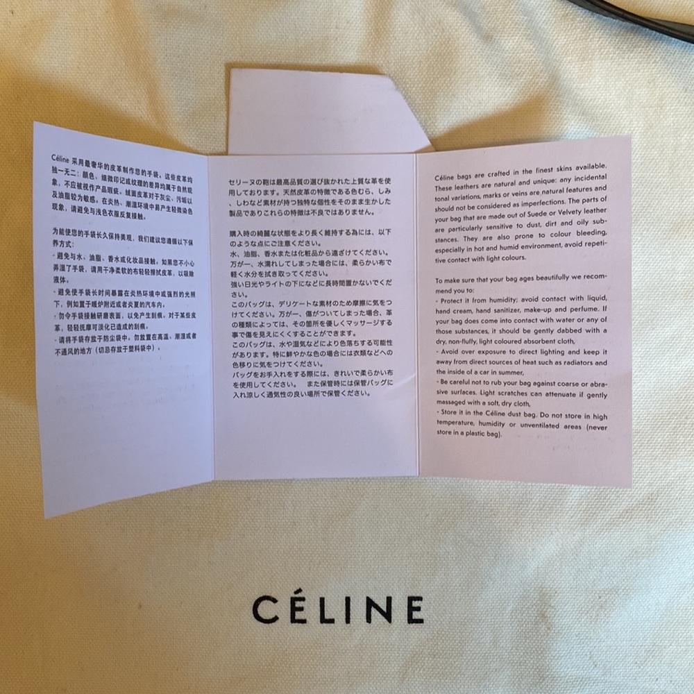 Céline mini luggage tote bicolour smooth calfskin in green and black - Picture 4 of 10